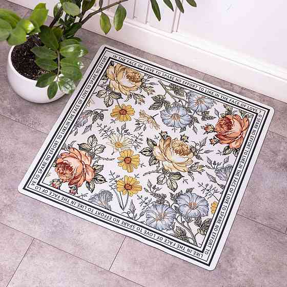 Jiamat Килимок для ванної кімнати Flowers 58*58 см діатомітовий HP-42-7 Коломия