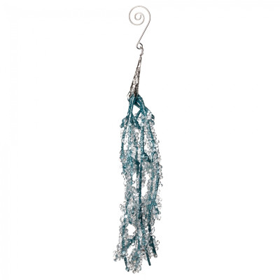 Декоративна гілка YES! Fun Блакитні бурульки, 30 см (974734) Вінниця - фото 1