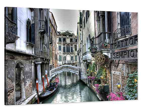 Картина холст у вітальню / спальню Венеція   MLP_31  ( 60х30см ) 60x100 см Київ