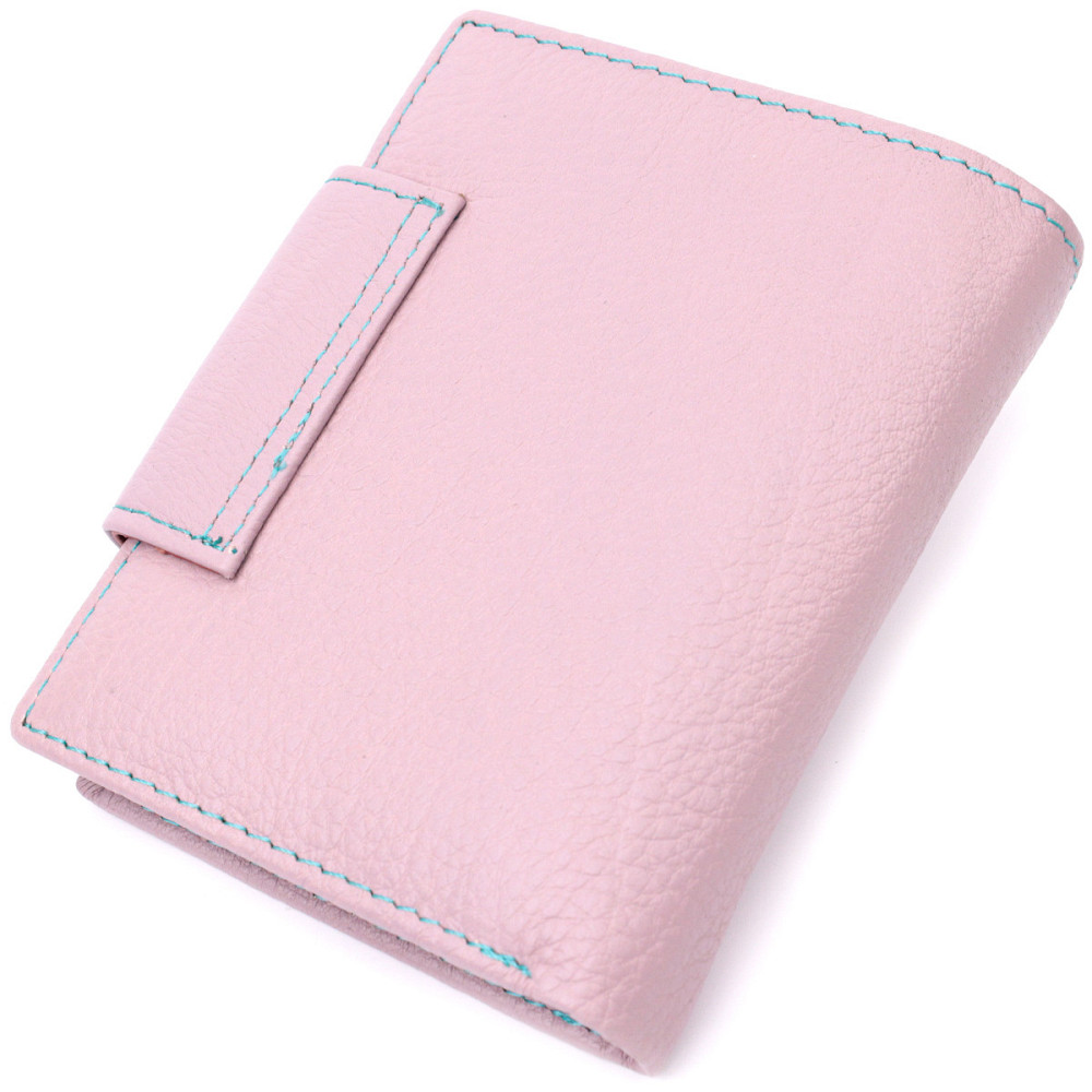 Цікаве портмоне з монетницею для жінок із натуральної шкіри ST Leather 19452 Бежевий Київ - фото 2