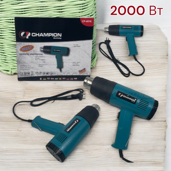 Електрична теплова гармата CP-4016 2000 Вт, 230 В, до 600 ° C для сушіння, обігріву, видалення фарби Київ