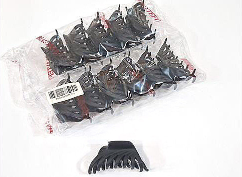 Шпилька краб для волосся чорна 12 шт. Київ - фото 1