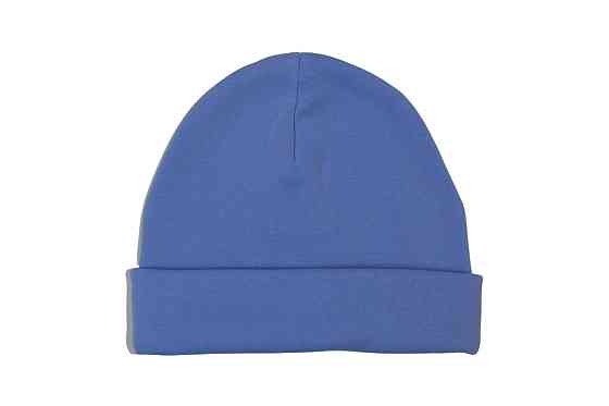 Женская зимняя шапка на флисе Голубой Киев