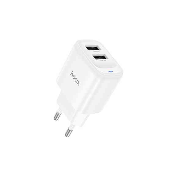 Сетевое зарядное устройство HOCO C141A Smart dual-port charger White Одесса