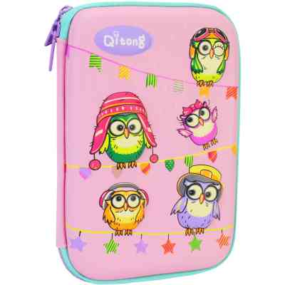 Пенал Cool For School с тиснением 1 отделение Розовый (QT-5669-Pink) Винница