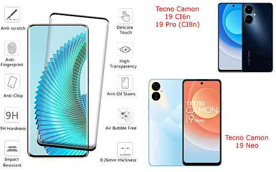 Захисне скло HyperGlass Pro для Tecno Camon 19, 19 Neo, 19 Pro – максимальна чутливість та захист Київ