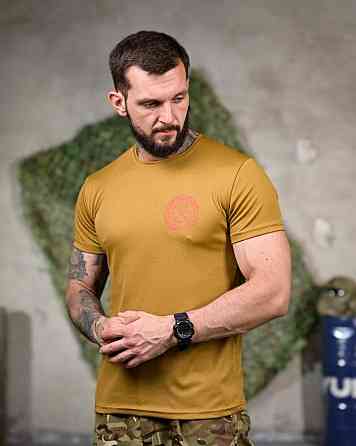 Тактическая потоотводящая футболка Смерть зачекає coyot РП7340 Одеса