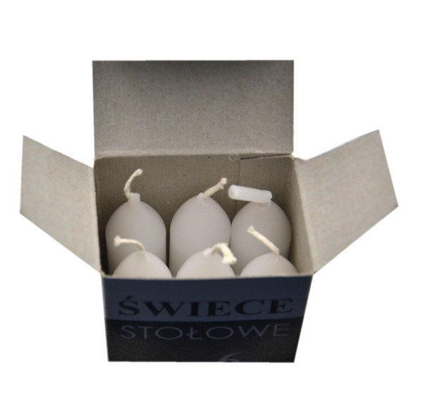 Набір свічок столових Bispol S1-66 Білі 6 шт Луцьк - фото 4