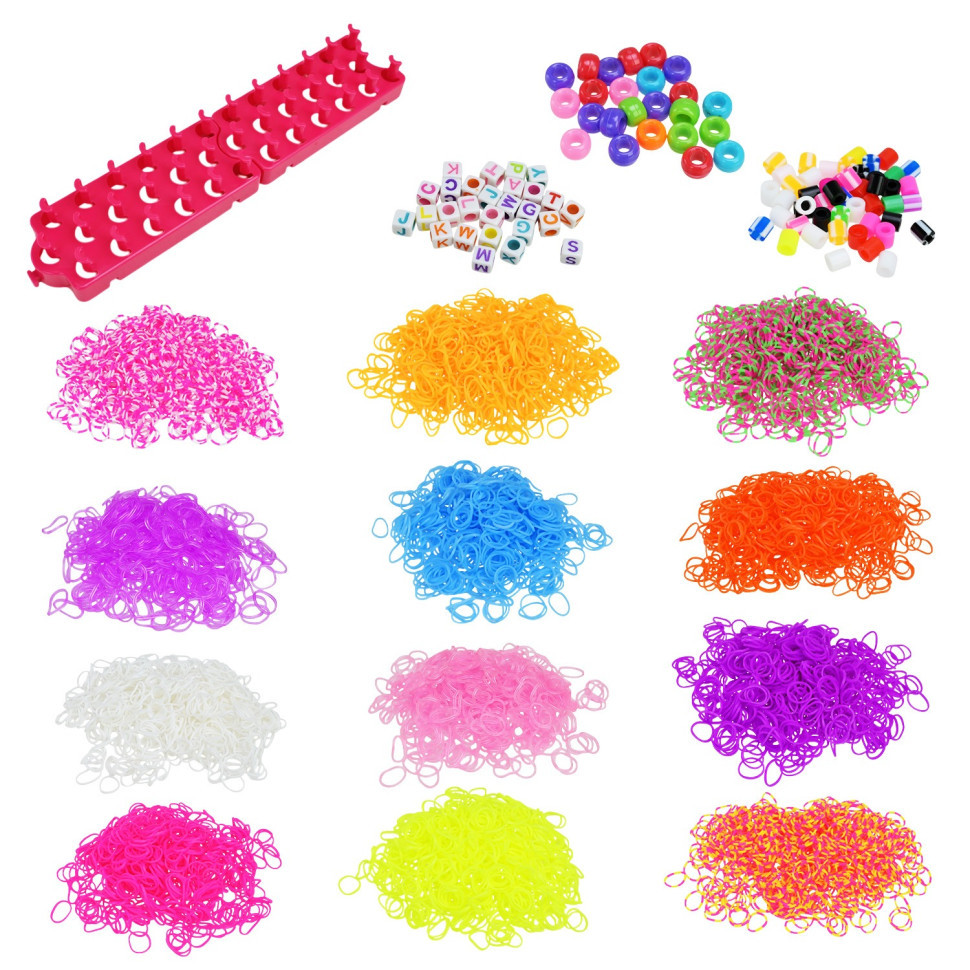 Дитячий набір для плетіння браслетів "Loom" 16202(Pink) в чемодані Вінниця - фото 2