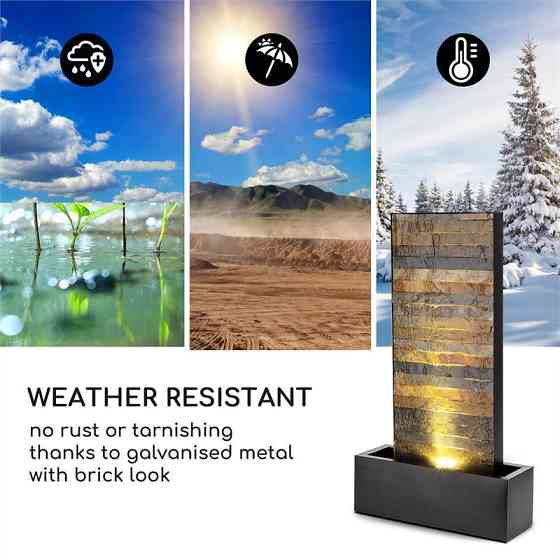 Насос Raincastle Garden Fountain с 12 светодиодами и концепцией Loopflow 8 Вт IPX8 для использования в Ровно