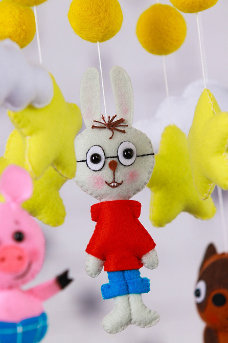 Дитячий мобіль на ліжечко для немовлят WooolyWool "Вінні-Пух" Київ - фото 3