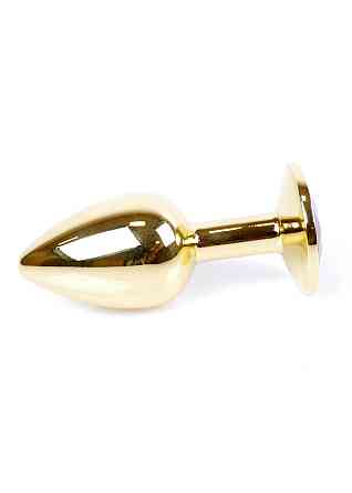 Анальна пробка - Jewellery Gold Plug Red Sex Aura Київ