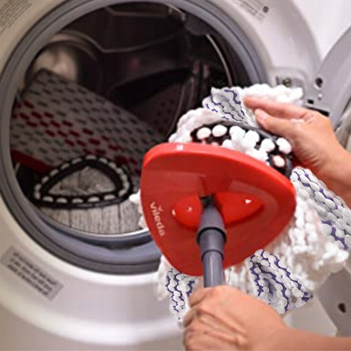 Запасна Насадка кругла із мікрофібри для швабри моделі 167751 Vileda "Turbo 3в1" Нововолинськ - фото 6