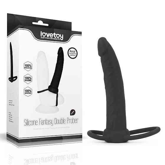 Насадка для подвійного проникнення - Anal Indulgence Collection Silicone Fantasy Double Prober Sex Aura Київ
