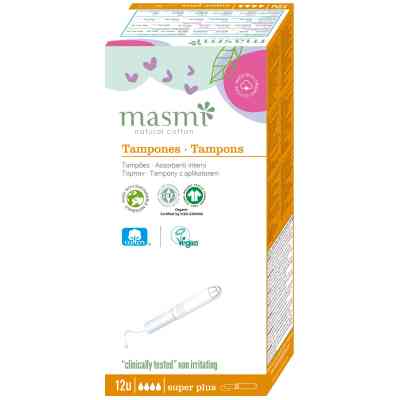 Тампоны Masmi Super Plus с аппликатором 12 шт. (8432984000295) Винница