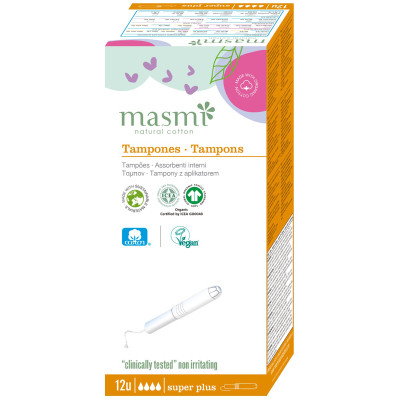 Тампони Masmi Super Plus з аплікатором 12 шт. (8432984000295) Вінниця - фото 1