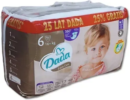 Подгузники Dada Extra Care размер 6 (16+ кг) 94 шт Киев
