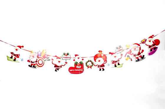 Новогодняя гирлянда Дед Мороз 280 см разноцветный Киев