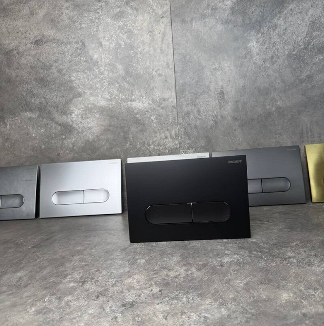 Панель змиву Koer KT-0608-05 240x160x10mm пластик., кнопка закруглена (колір чорний матовий) (KR6125)   ( 22007 ) Харків - фото 9