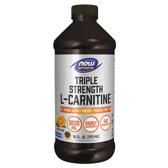 Карнитин в жидкой форме NOW Foods Carnitine Liquid 3000mg 473мл Киев