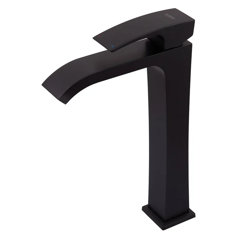 Высокий смеситель для умывальника Koer KB-13007-05 черный (KR3445) Харьков - изображение 1