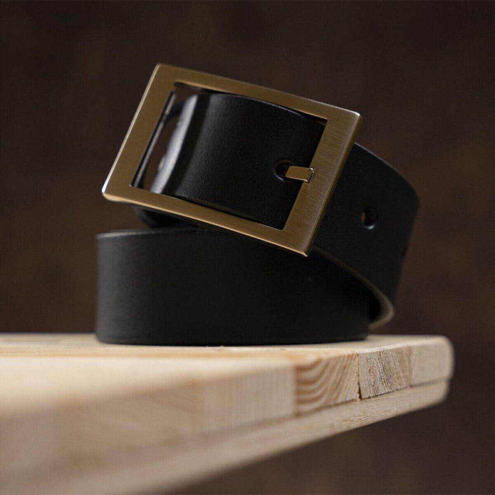 Ремінь чоловічий шкіряний Синій (GRANDE PELLE) Київ - фото 19