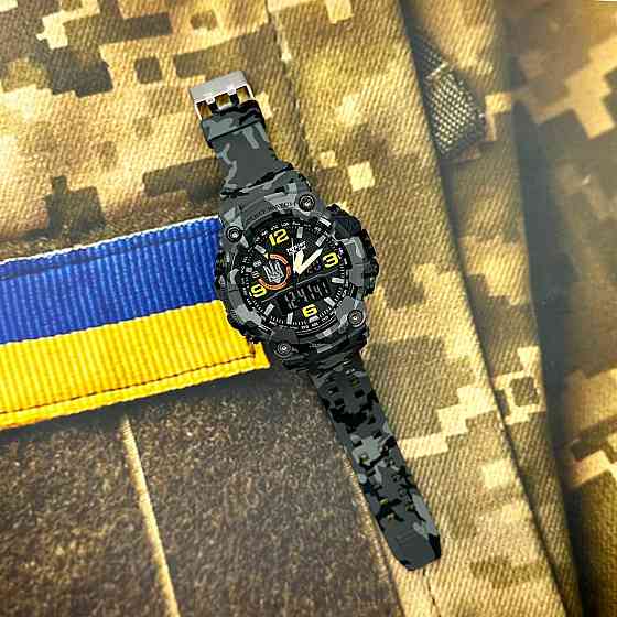 Patriot 002CMGYUASI Тризуб срібло Сірий камуфляж + Коробка. SBR Київ