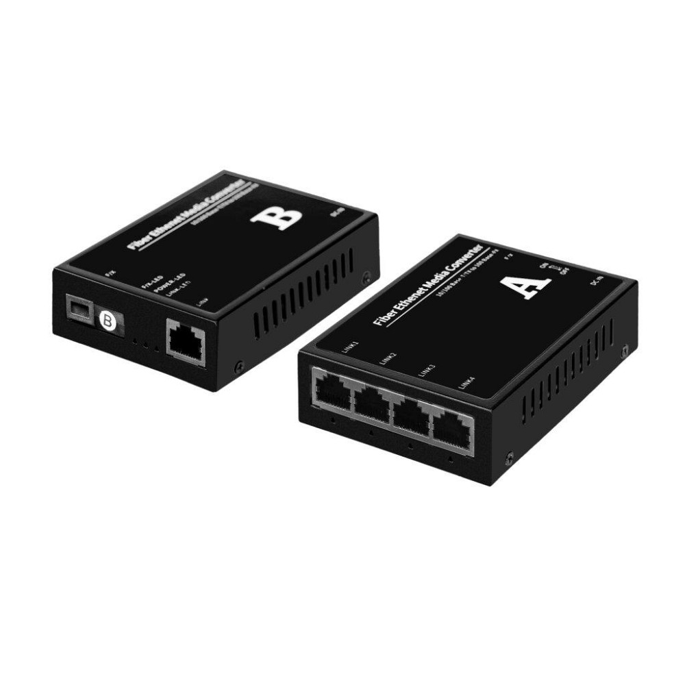 Медіаконвертор пара GV-1004G- F/X- 20KM A (1000Мб/с) + GV-1001F- F/X- 20KM B (1000Мб/с) Київ - фото 1