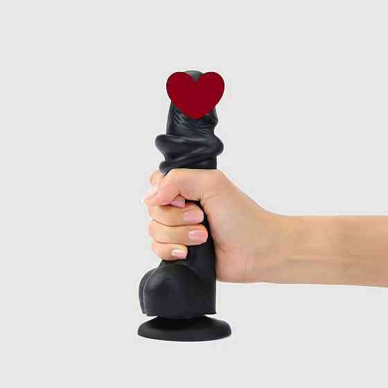 Реалістичний фалоімітатор Strap-On-Me Sliding Realistic Skin Dildo Black M, ефект рухливої шкіри Sex Aura Київ