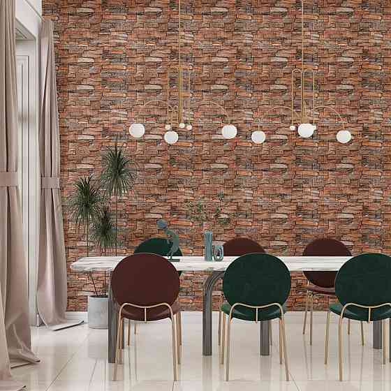 Самоклеящаяся 3D панель 700x770x3мм Коричнево-рыжий (58-3) SW-00001319 Киев