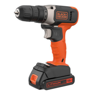 Шуруповерт Black&Decker 18 В Li-Ion, 1.5Ah, 600 об/мин, 1,2 кг (BCD001C1) Винница - изображение 1