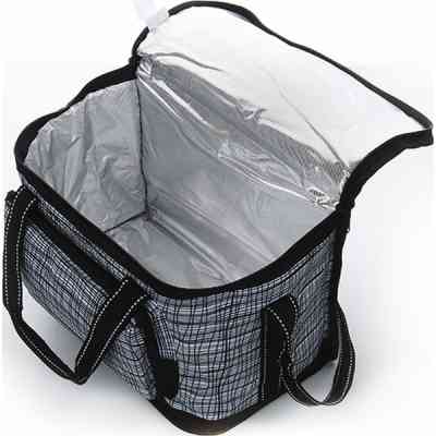 Термосумка СИЛА 15 л чорно-біла (32х20х24 см) (960604) Вінниця