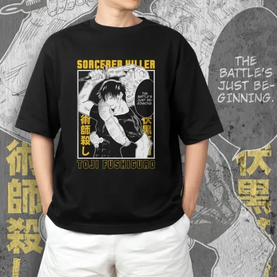 Футболка чоловіча з  принтом Магическая Битва Тодзи Фусигуро Розмір 48 Дніпро