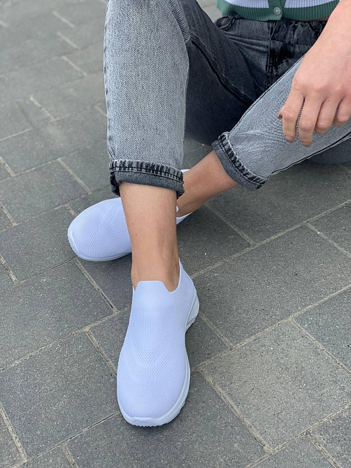 Fashion Жіночі сліпони білі FASHION 300-15 весна-літо / Зручні мокасини сітка літні р. 38-41 Коломия - фото 10