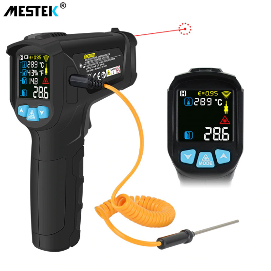 Пирометр Mestek IR02C (от -50 до +800°С) Черный Винница