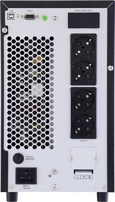 ДБЖ NJOY Aten Pro 3000 (PWUP-OL300AP-AZ01B), Online, 4 x Schuko, USB, LCD, метал Чорний Харьков - изображение 6