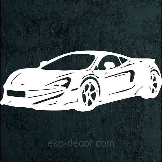 Декоративное настенное Панно «Машина» Декор на стену 110*83 см, Белый Киев