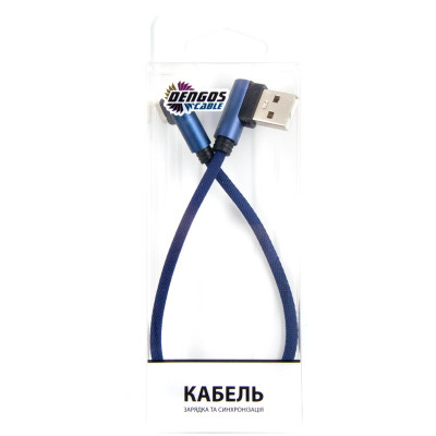 Дата кабель USB 2.0 AM to Type-C 0.25m blue Dengos (NTK-TC-UG-SHRT-SET-BLUE) Вінниця - фото 3