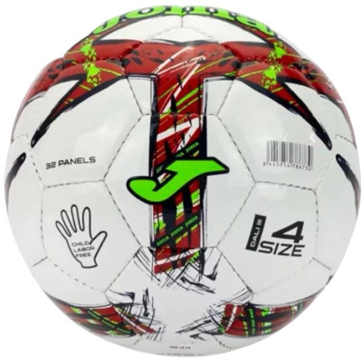 Мяч футбольный Joma Dal III (401412.206) Уні 4 Біло-червоно-салатовий (8445954786730) Винница - изображение 2