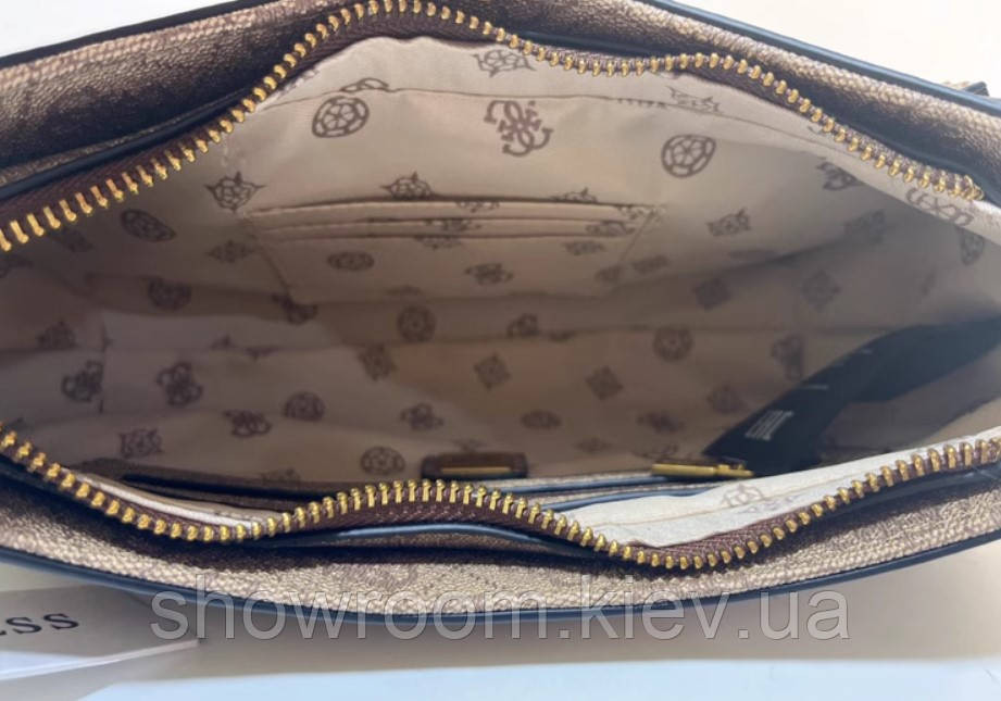 Жіноча сумочка на плече Guess (H7-13) light brown Київ - фото 5