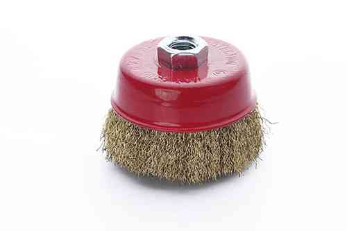 Щітка чаша латуновий дріт 85 мм (УШМ) APRO Рівне