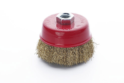 Щітка чаша латуновий дріт 85 мм (УШМ) APRO Рівне - фото 1