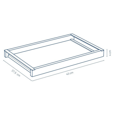 Таця Kela Kiril 43 x 27.5 х 4 см (12598) Вінниця - фото 3
