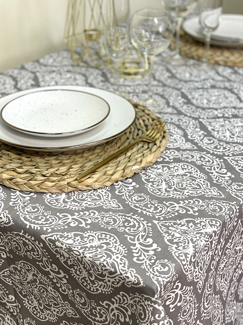 Ecotton Скатертина Ecotton DUCK 170х200 см водовідштовхувальна сіра 2016-20 Grey Київ - фото 2