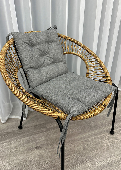 Подушка для стільців (38x38х5 см) Decorator Мальмо колір сірий 84-110 Київ - фото 4