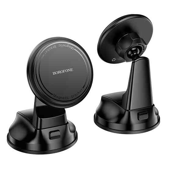 Автотримач для телефона BOROFONE BH136 Parker ring magnetic car holder(center console) Black Киев
