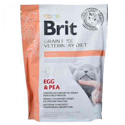 Корм сухий Brit Grain Free VetDiet Cat Renal для котів з захворюванням нирок з яйцем та горохом 400 г Київ