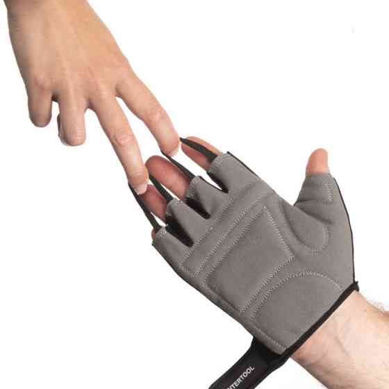 Перчатка без пальцев, эко кожа 