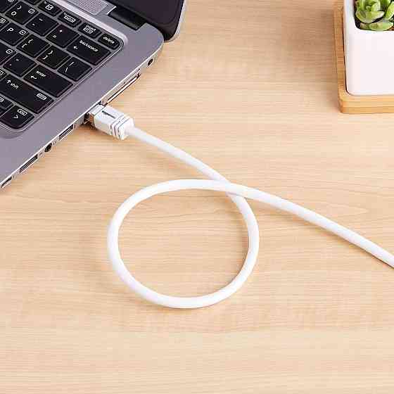 Кабель Amazon Basics RJ45 Cat7 1.5м білий екранований 10Gbps 600MHz мережевий патч шнур Київ