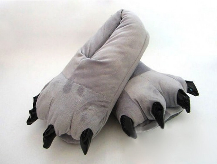 Домашние тапочки кигуруми Лапы Серые 34 – 37 р Винница - изображение 2